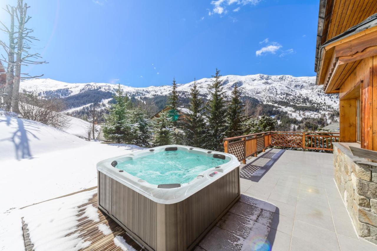 Chalet Himalaya , 10 Person Chalet With 5 Ensuite Bedrooms And Outdoor Jacuzzi In Meribel Centre 외부 사진
